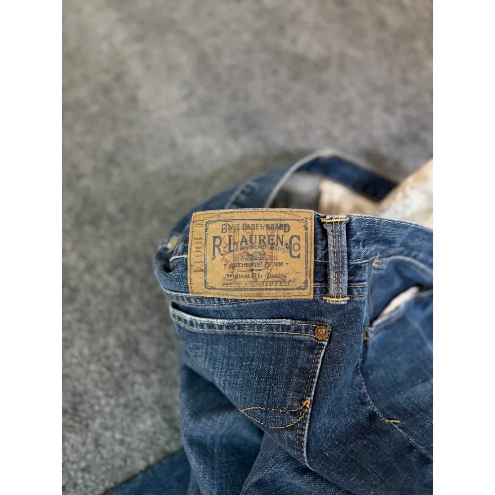 Ralph Lauren Madison Mens Bootcut Jeans Blue Medium Wash 30X32 Stretch Denim